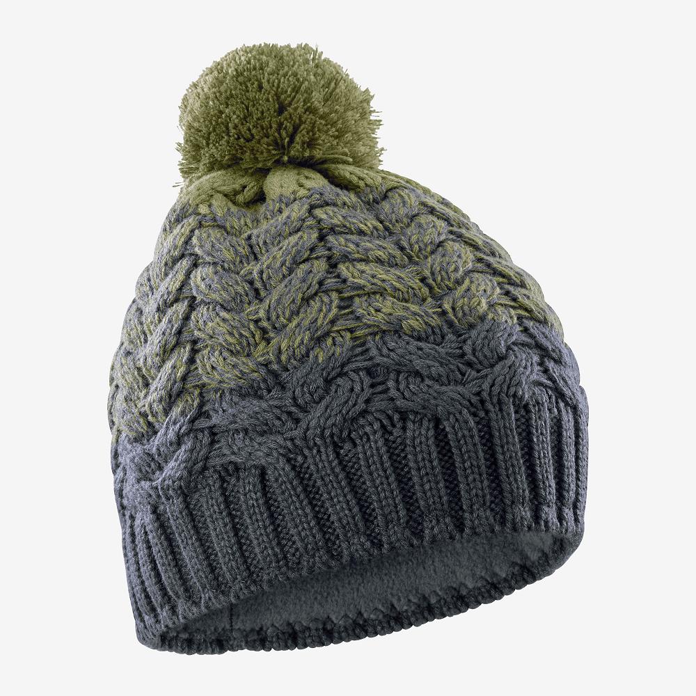 Salomon Singapore Mens Beanie - POLY Green | 04237-QZES